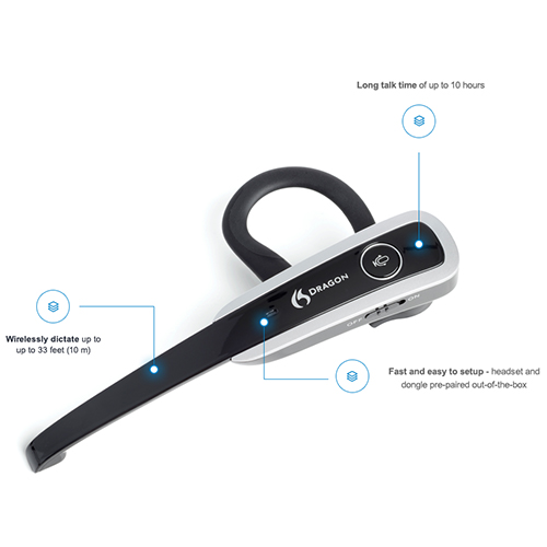 Nuance Dragon Bluetooth Wireless Headset